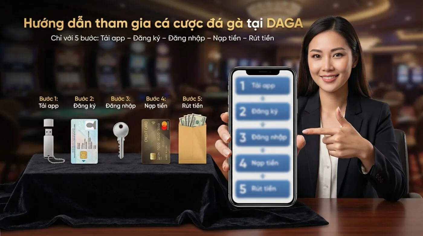 Hướng dẫn tham gia cá cược đá gà tại DAGA chi tiết
