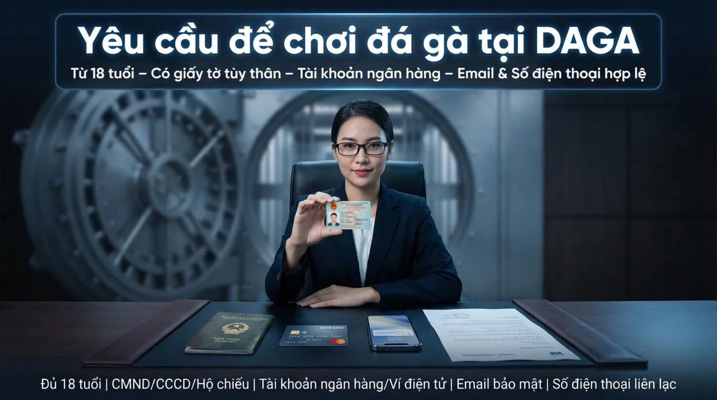 Yêu cầu để chơi đá gà tại DAGA an toàn